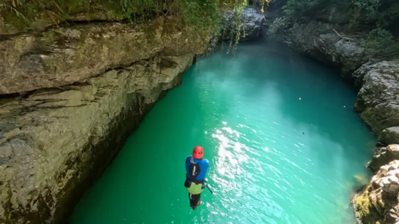 Barranco del Sorrosal de nivel avanzado en Broto