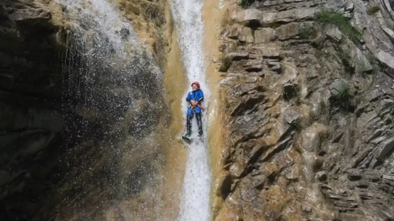 Barranco del Sorrosal de nivel avanzado en Broto