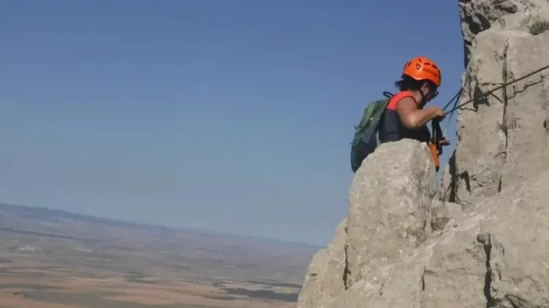 Vía ferrata La Bárbara desde Montalbán, Teruel