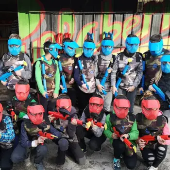 Paintball infantil en Zubieta para niños de 8 a 14 años