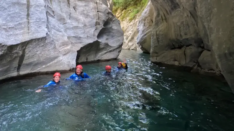 Barranco de Lapazosa de nivel intermedio en el Valle de Bujaruelo