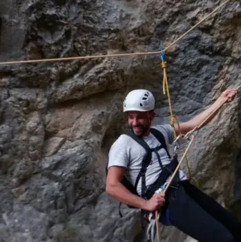Barranquismo nivel medio en el Barranco de Teular en Confrides
