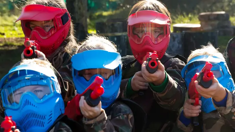 Paintball infantil en Follente