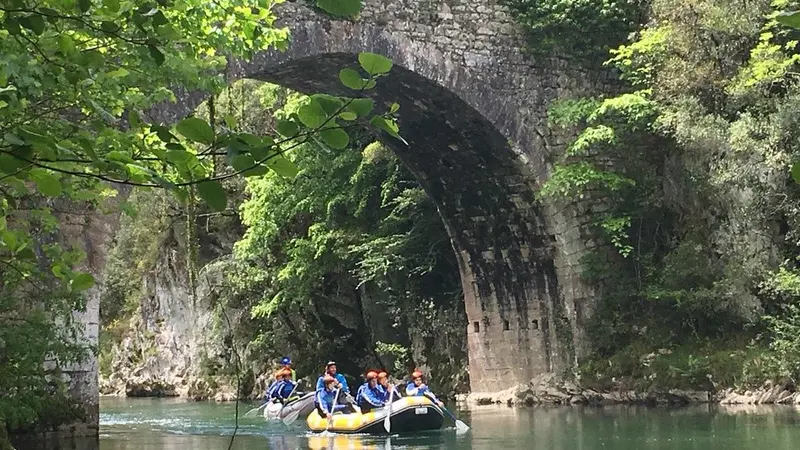 Descenso del Sella en canoa desde Arriondas, Asturias