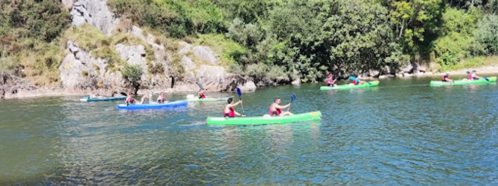 Descenso del Sella en canoa desde Arriondas, Asturias