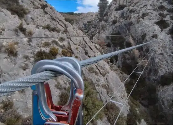 Curso de vía ferrata en Alicante (El Albir)