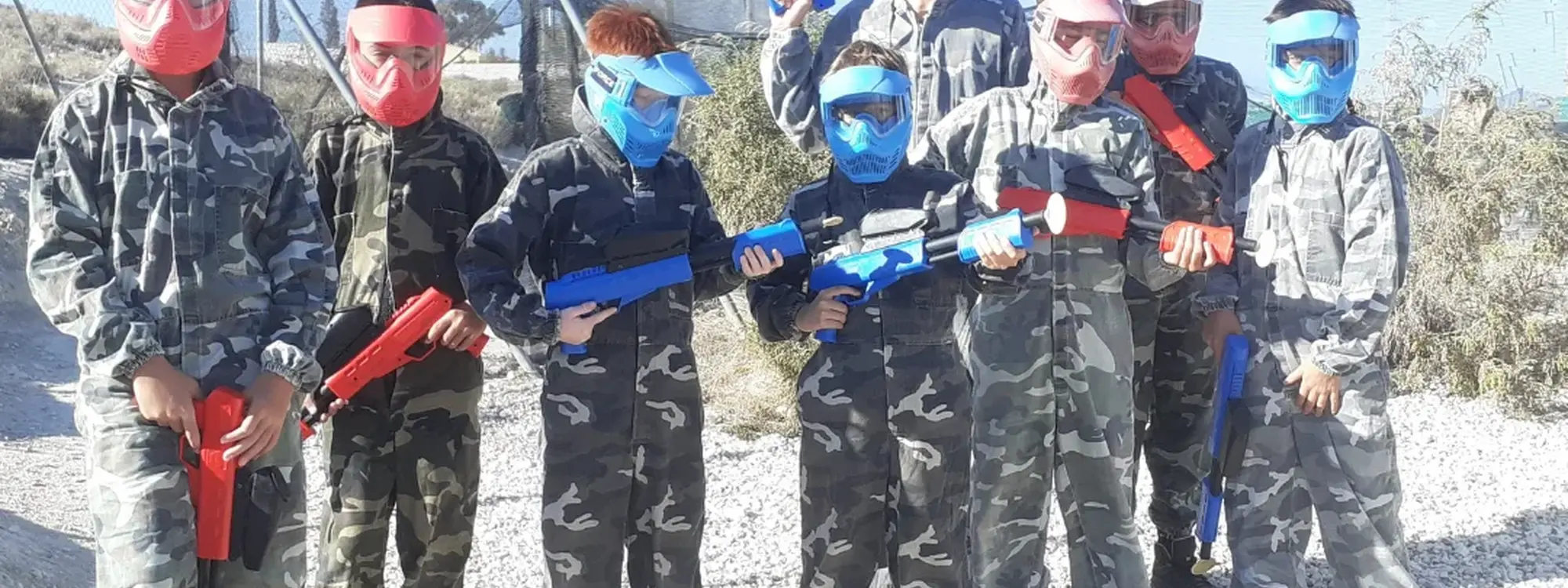 Paintball infantil con bolas ilimitadas y zona de picnic en Alicante