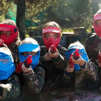 Paintball infantil en Zubieta para niños de 8 a 14 años