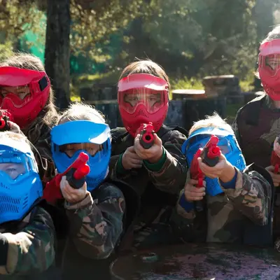 Paintball infantil en Zubieta para niños de 8 a 14 años