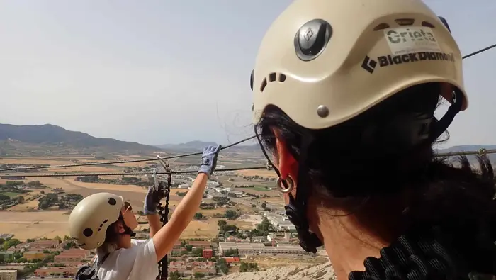 Curso de vía ferrata en Alicante (El Albir)
