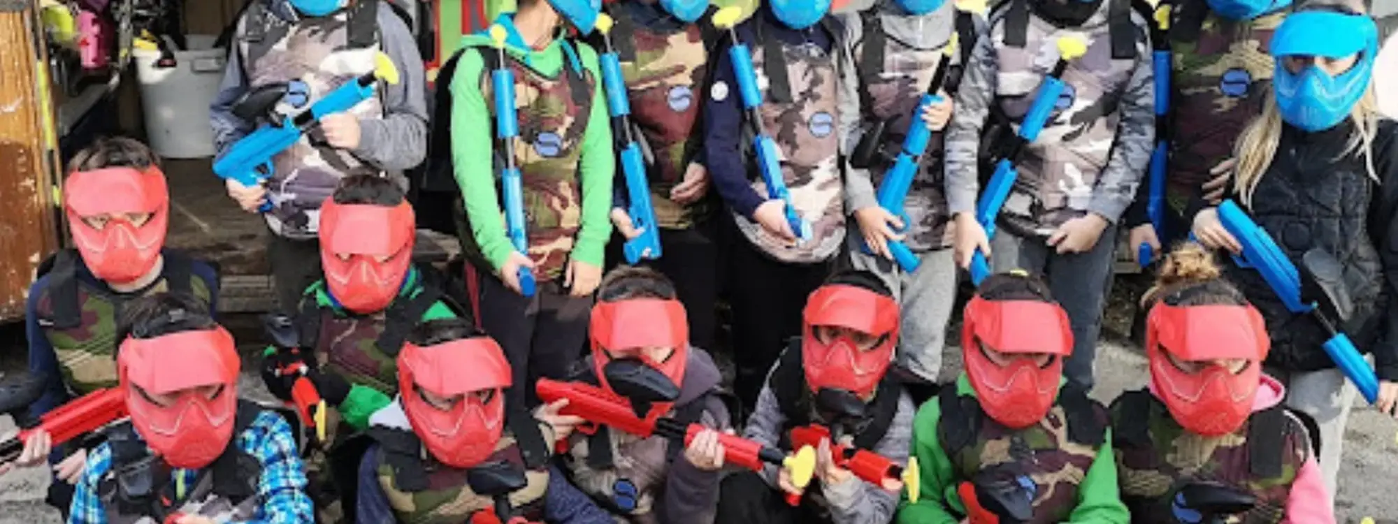 Paintball infantil en Zubieta para niños de 8 a 14 años