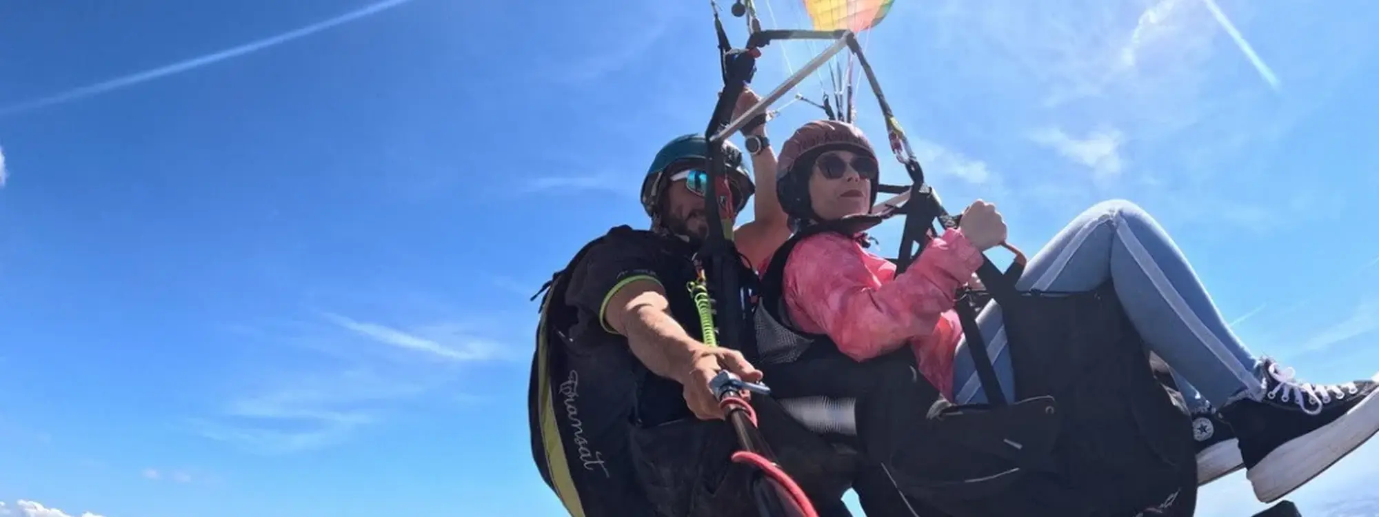 Vuelo acrobático en parapente biplaza en Algodonales