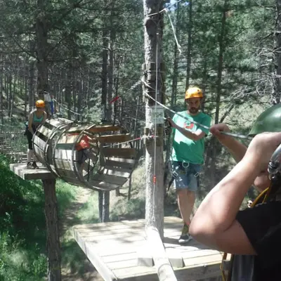 Parque de aventura Valdelagua en Martín del Río, Teruel