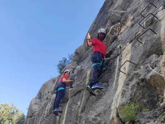 Vía ferrata de Archidona K3 de nivel medio-bajo en la Sierra de Gracia