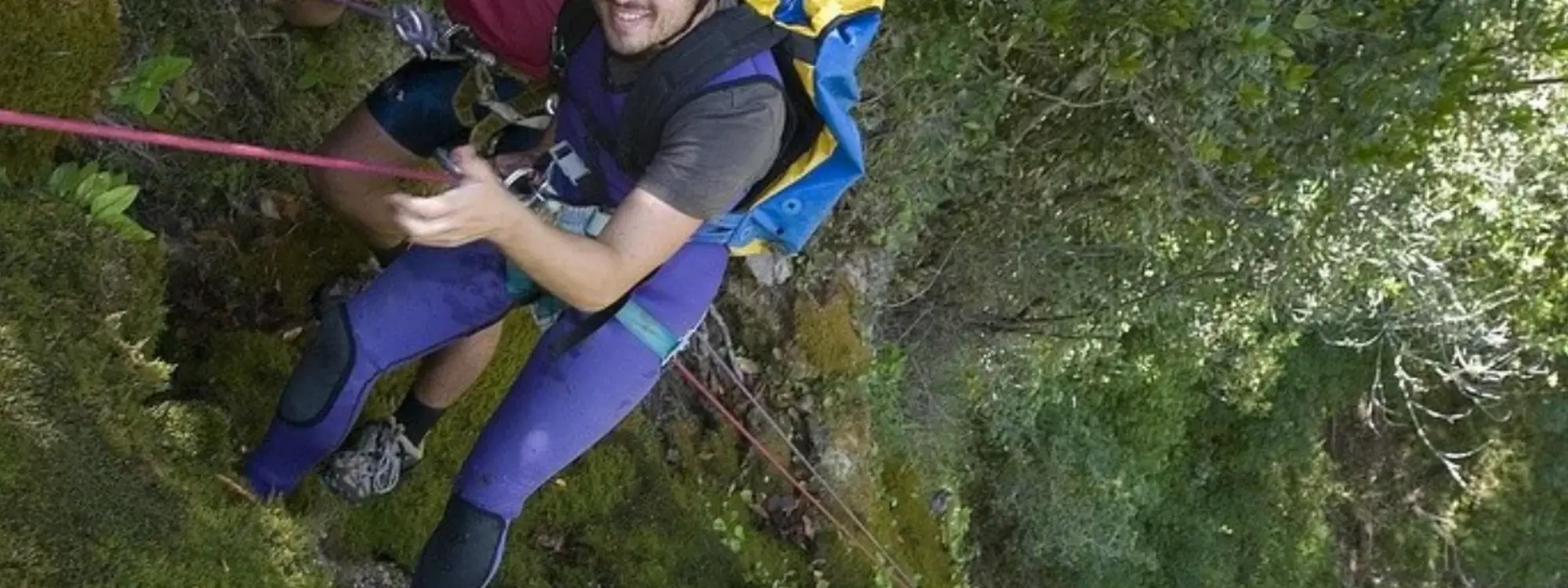 Barranquismo acuático en el barranco La Molina en Cabrales, Asturias