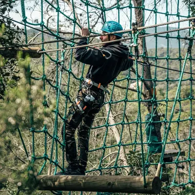 Parque multiaventura en Santa Susanna, Barcelona