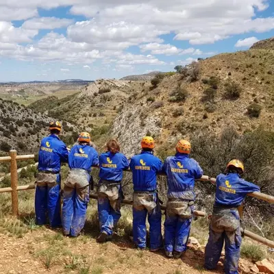 Espeleología en la Cueva La Val de la Zoma desde Ejulve, Teruel