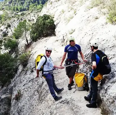 Barranquismo nivel iniciación en el Barranco del Sord desde Abdet