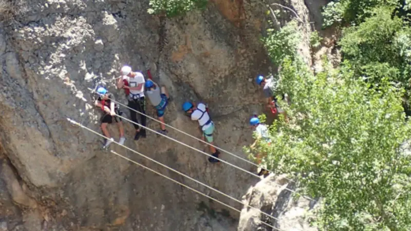 Vía ferrata familiar nivel I desde Murillo de Gállego, Zaragoza