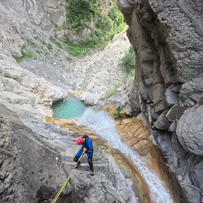 Barranco del Sorrosal de nivel avanzado en Broto
