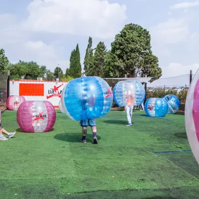 Fútbol burbuja en San Antonio de Benagéber