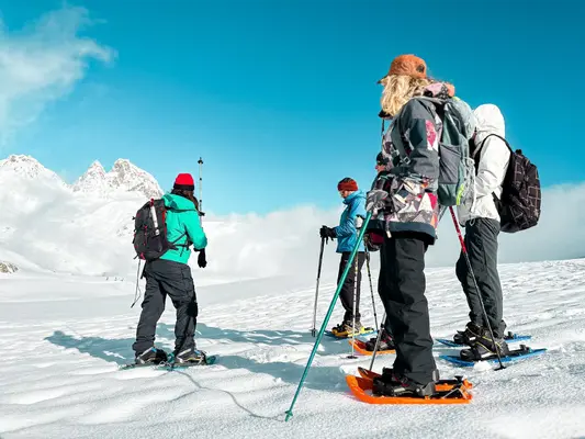 Ruta guiada en raquetas de nieve en Formigal