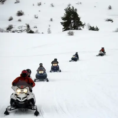Rutas en moto de nieve en Formigal - Panticosa