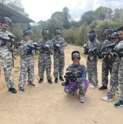 Paintball con marcadoras de bajo impacto en Caldes de Montbui, Barcelona
