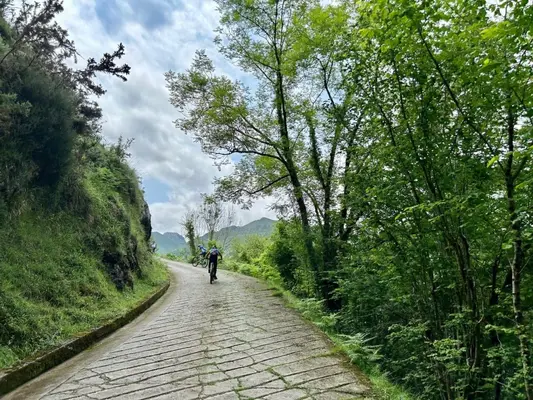 Ruta en bicicleta eléctrica desde Benia de Onís a los Lagos de Covadonga en Asturias