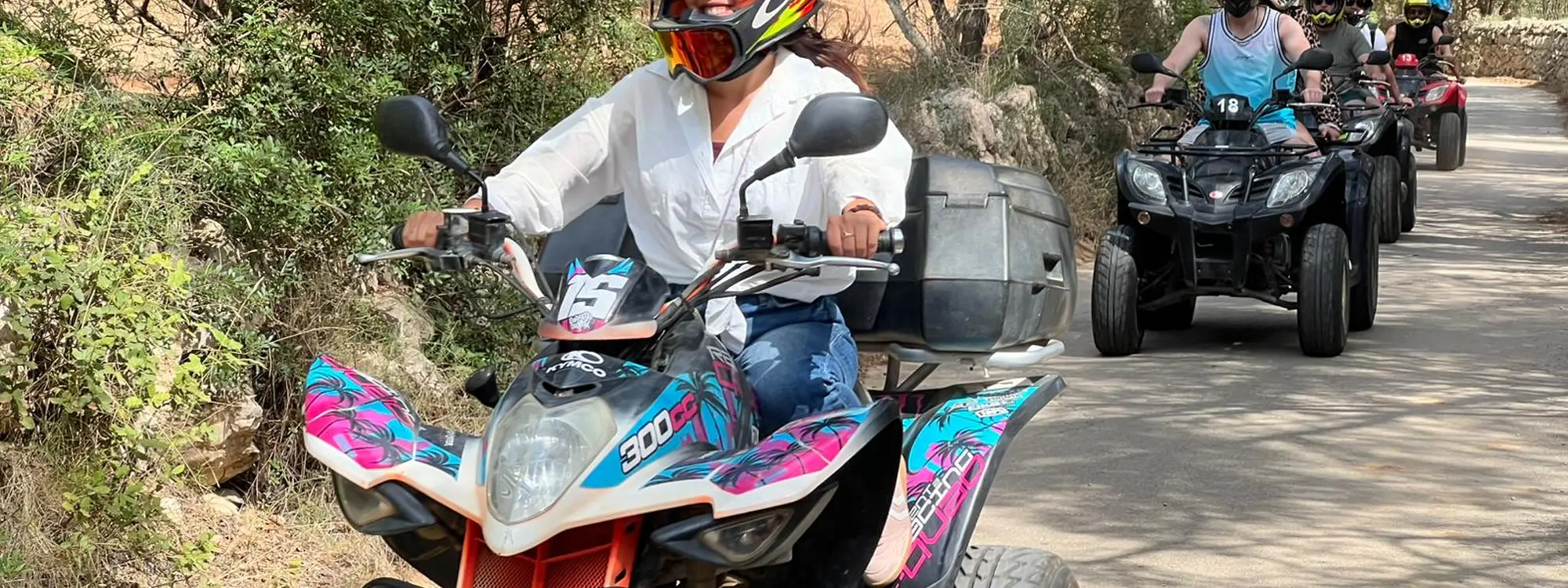 Ruta en quad desde El Arenal con baño en Son Verí