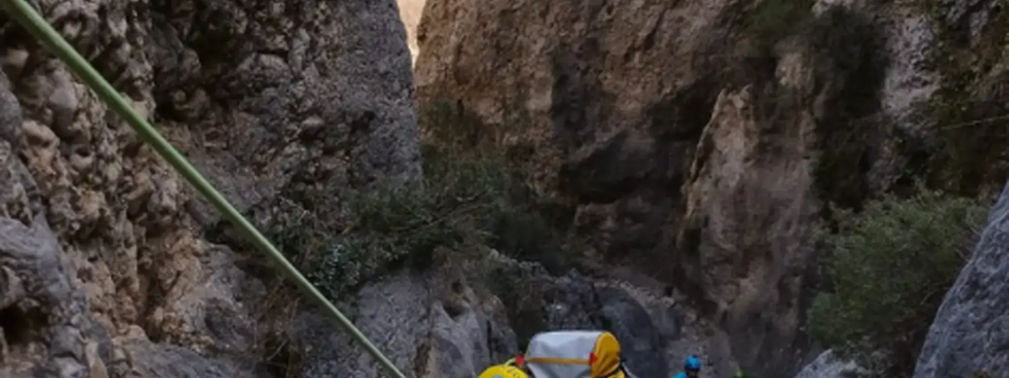 Barranquismo nivel medio en el Barranco Soler en Alcoy