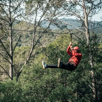 Parque multiaventura en Santa Susanna, Barcelona