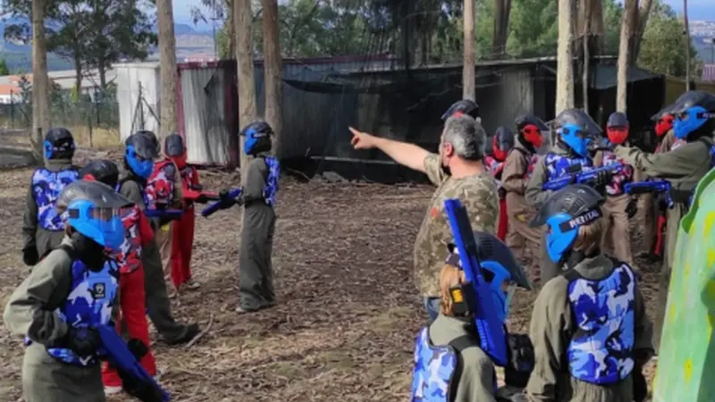 Paintball infantil en A Zapateira