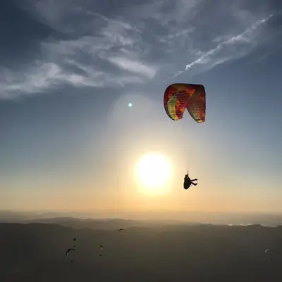 Bautismo de vuelo en paramotor desde Lora del Río, Sevilla