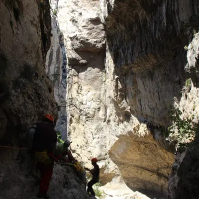 Barranco seco de Villarosario en Aliaga, Teruel