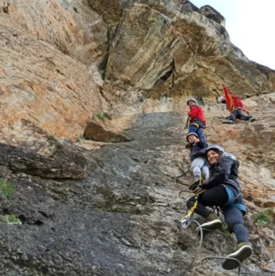Vía Ferrata de Camaleño en Los Picos de Europa, Cantabria