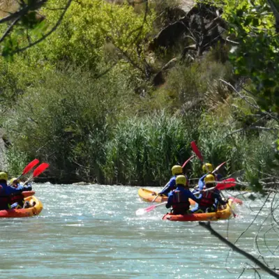 Travesía en canoa doble por el río Gallego desde Murillo de Gállego hasta Santa Eulalia de Gállego, Zaragoza