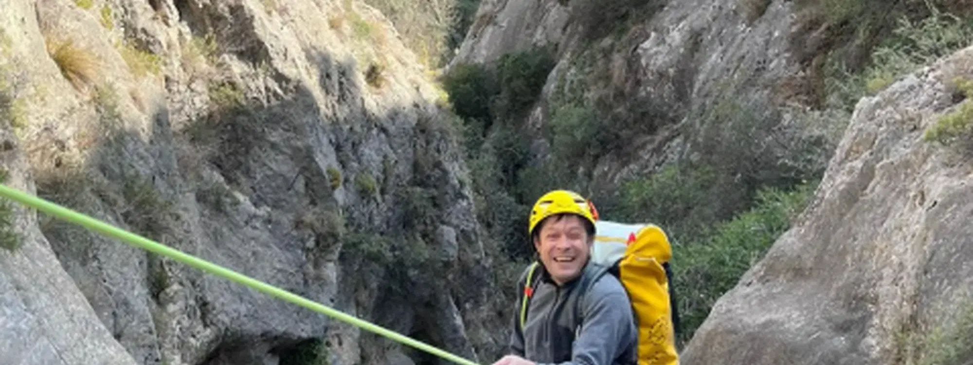 Barranquismo nivel medio en el Barranco Soler en Alcoy