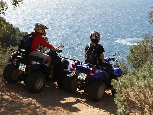 Ruta en quad a Cala Morisca desde Lloret de Mar
