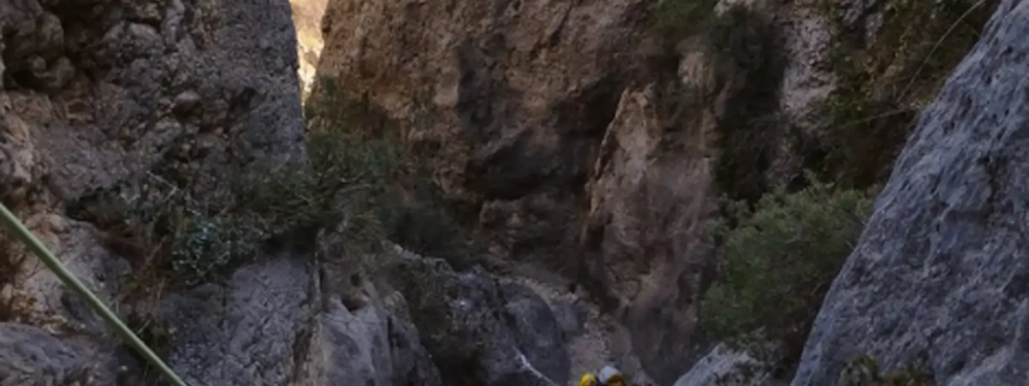 Barranquismo nivel medio en el Barranco Soler en Alcoy