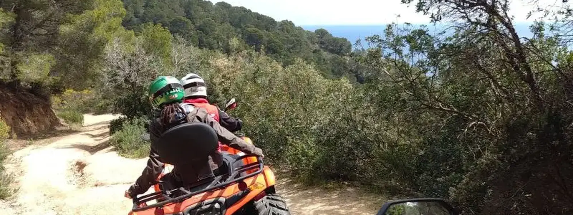 Ruta en quad a Cala Morisca desde Lloret de Mar