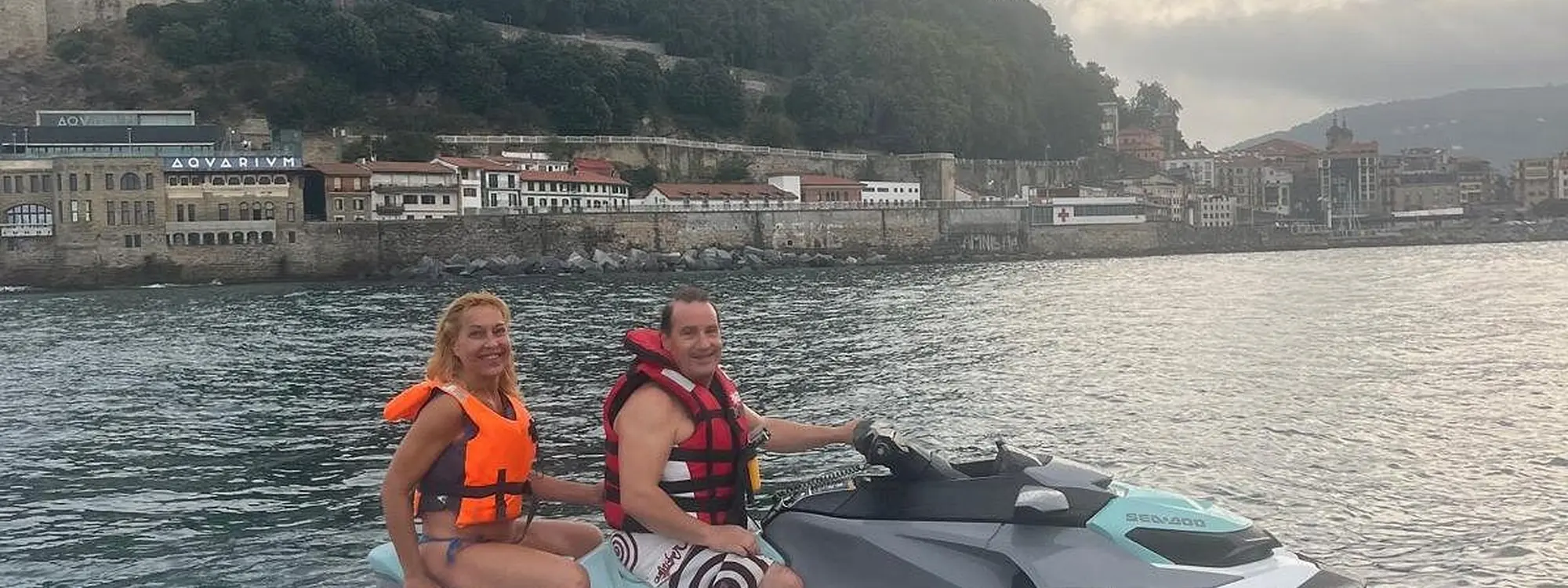 Ruta corta en moto de agua en Hondarribia