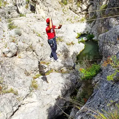 Multiaventura en el Salt de Benilloba