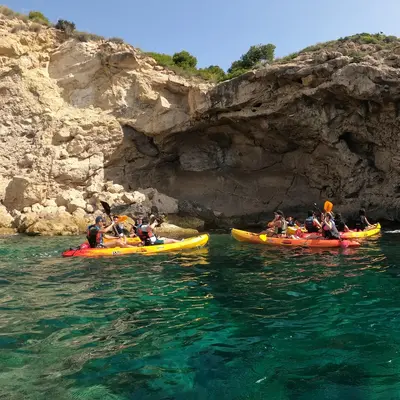 Ruta en kayak por las calas de Villajoyosa desde Playa del Torres