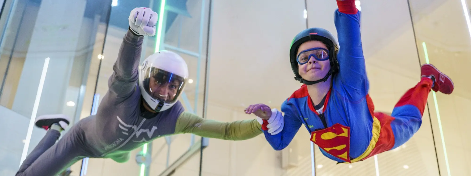 Vuelo en túnel de viento para niños en Carabanchel, Madrid