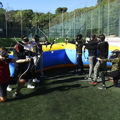 Sesión de Archery Tag desde Horta-Guinardó, Barcelona