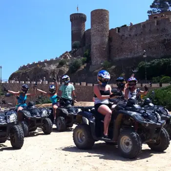 Ruta en Quad al famoso castillo de Tossa de Mar y sus murallas