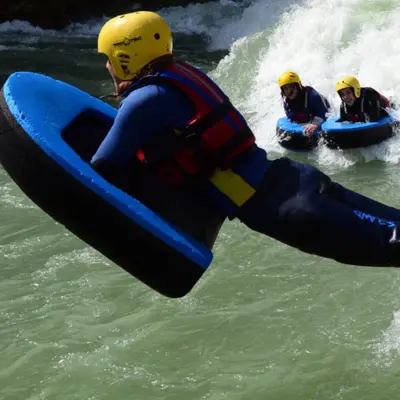 Hidrospeed en el río Gállego desde Murillo de Gállego, Zaragoza