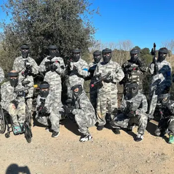 Paintball con marcadoras de bajo impacto en Caldes de Montbui, Barcelona