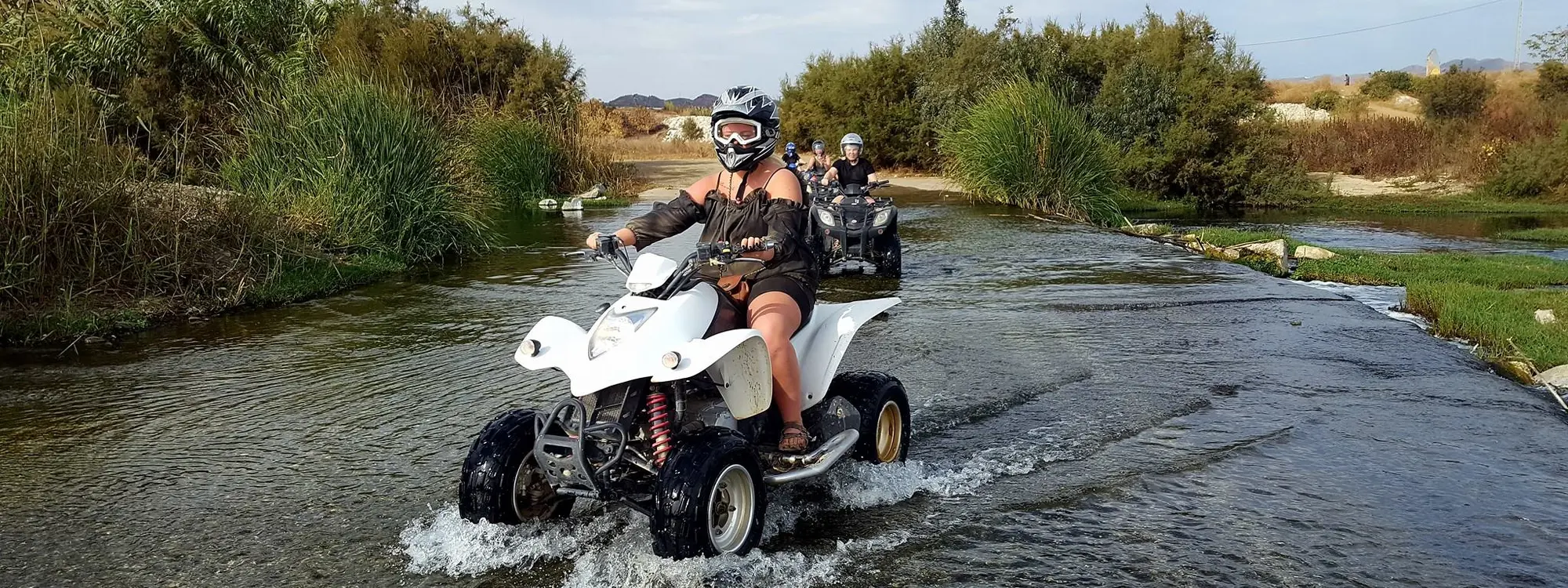 Ruta en quad corta por el río Guadalhorce en Málaga